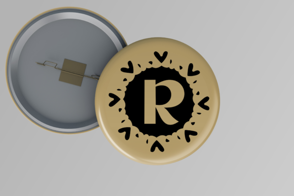 Monogram Coved Font PNG with transparent background - Preview 1