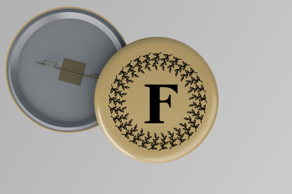 Monogram Green Font PNG with transparent background - Preview 1