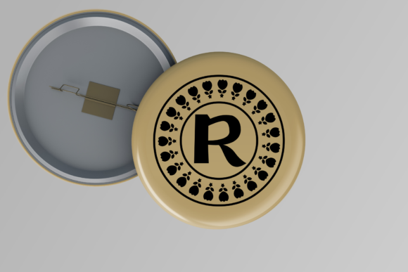 Monogram Rosess Font PNG with transparent background - Preview 1