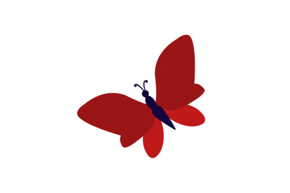 Red Butterfly Cute Blossom