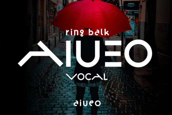 Ring Balk Font PNG with transparent background - Preview 2