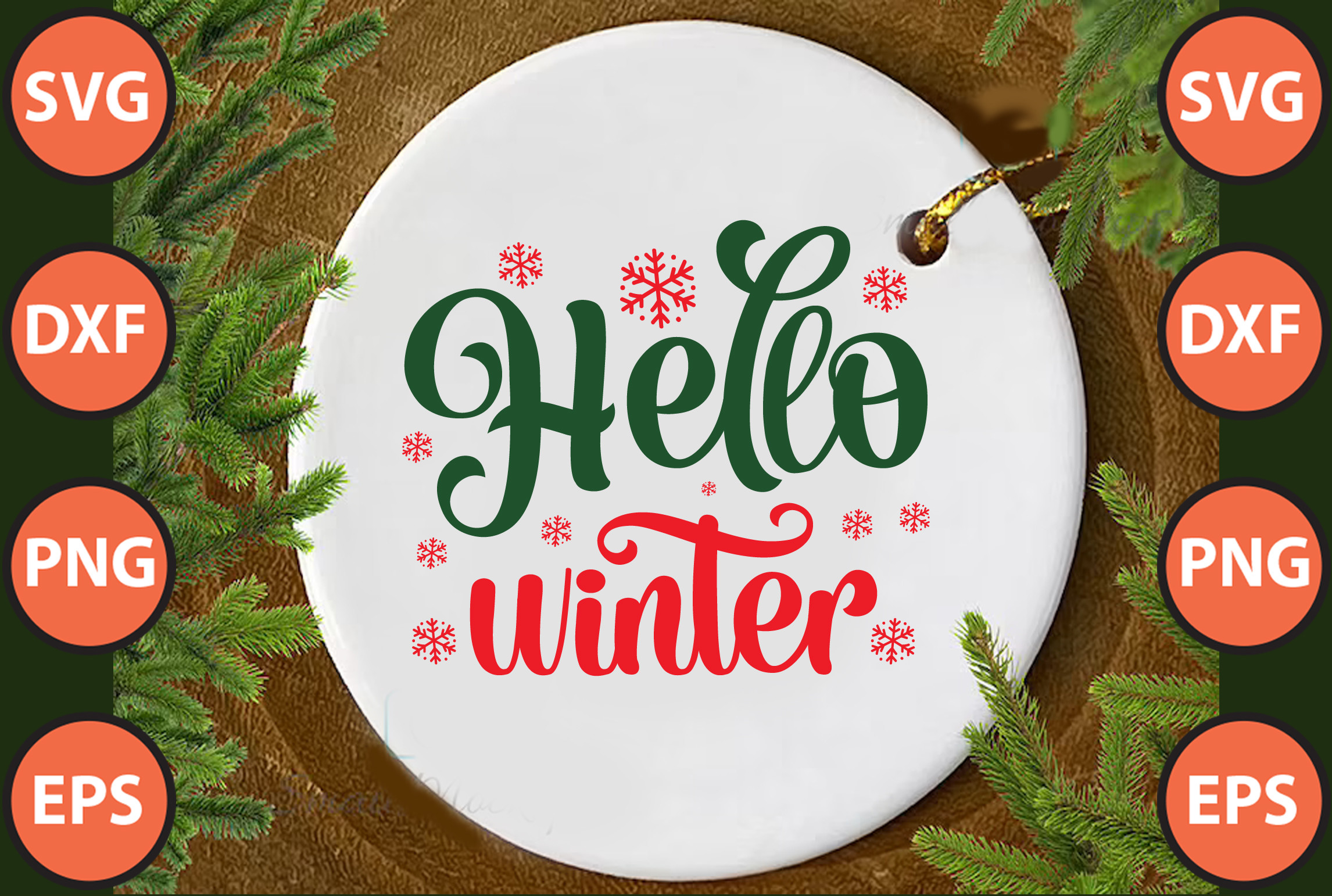 Hello Winter Svg Cut File Graphic by hossainfabrica · Creative Fabrica