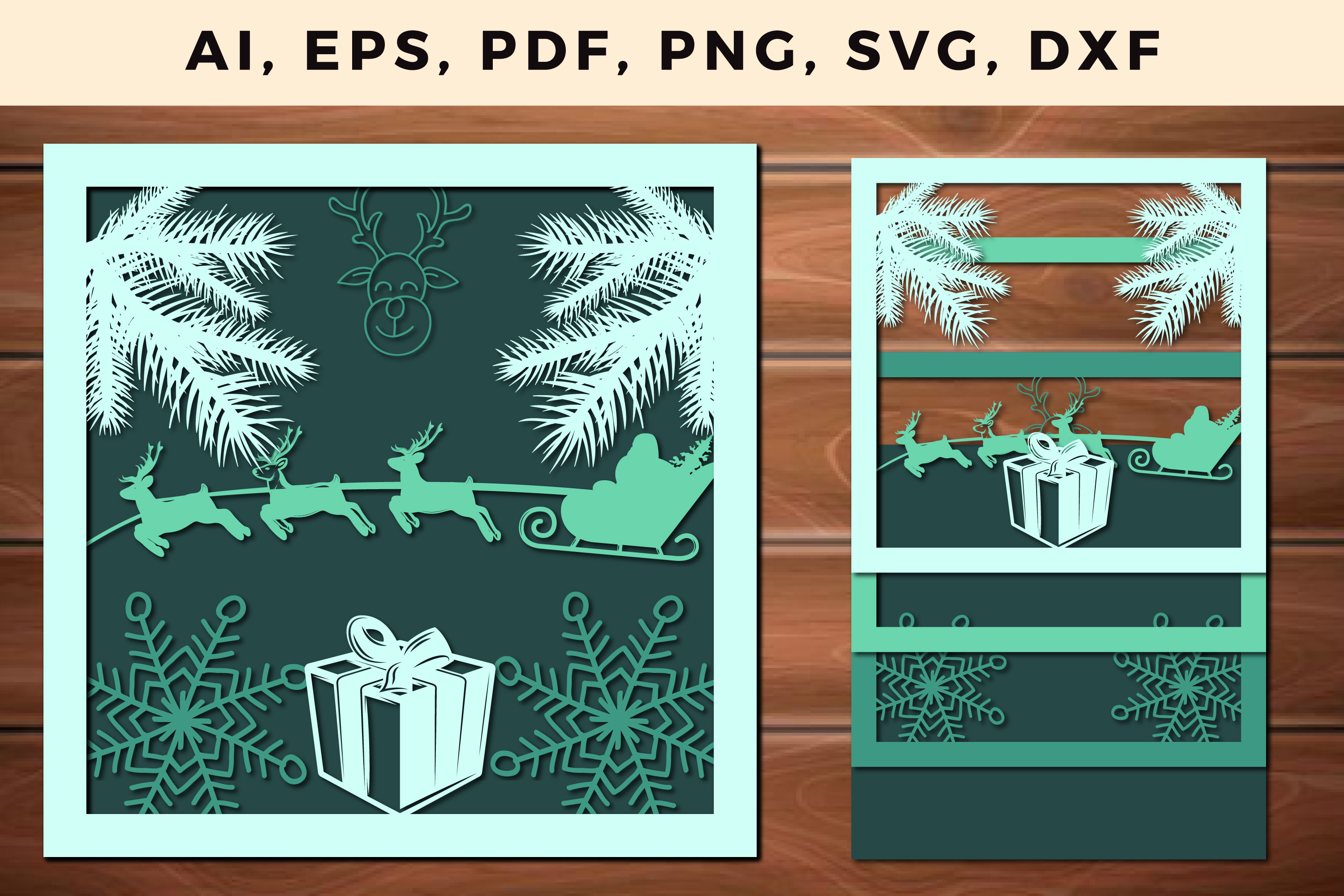 3D Multi Layer Christmas SVG · Creative Fabrica