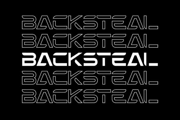Backsteal Font - Preview 3