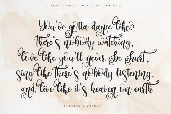Ballerina Font - Preview 2