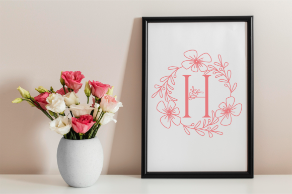 Beauty Floral Monogram Font - Preview 2