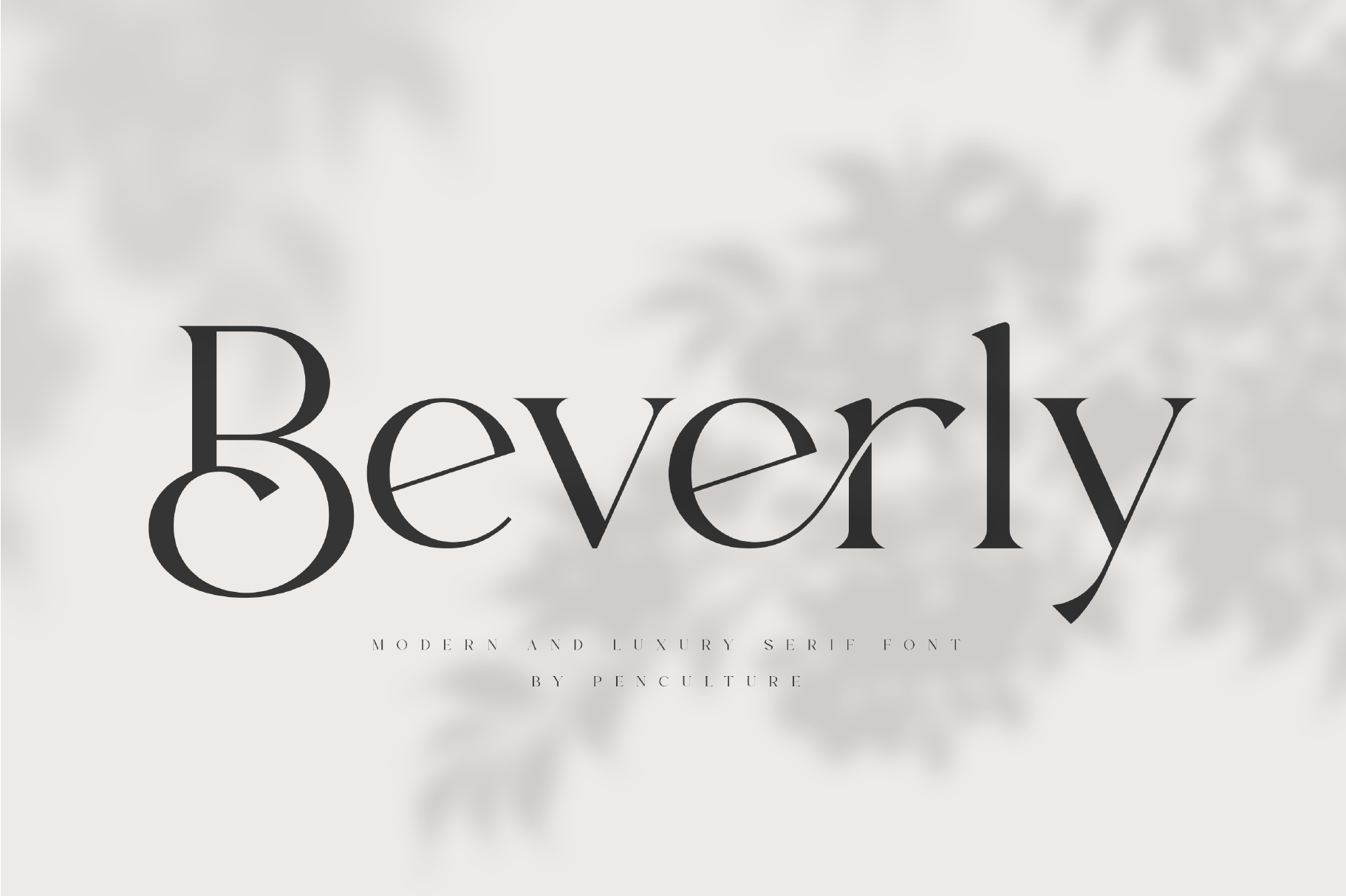 Beverly preview, classic elegant serif
