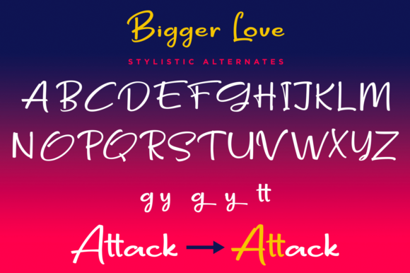 Bigger Love Font - Preview 6