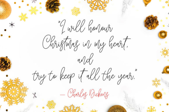 Blissful Christmas Font - Preview 3