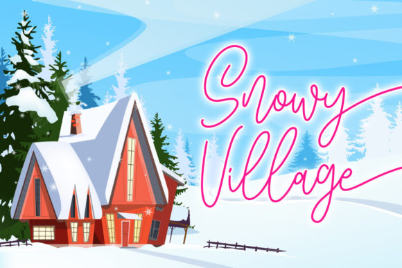 Blissful Christmas Font - Preview 6
