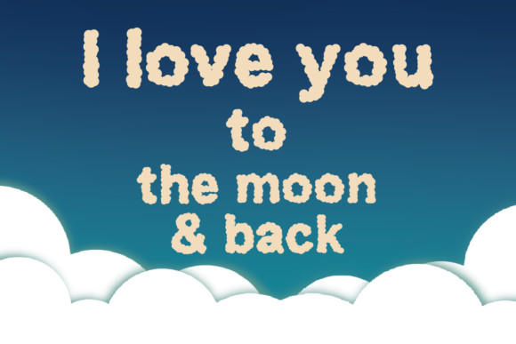 Cotton Cloud Font - Preview 1