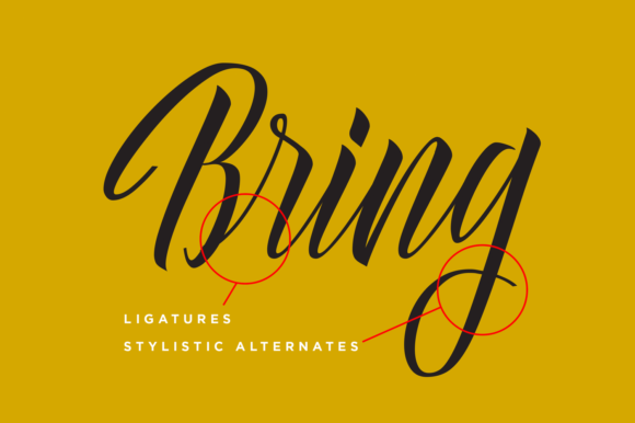 Delphin Spring Font PNG with transparent background - Preview 6
