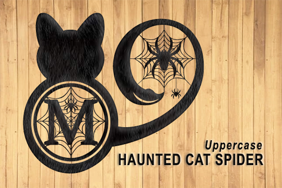 Haunted Cat Spider Font PNG with transparent background - Preview 1