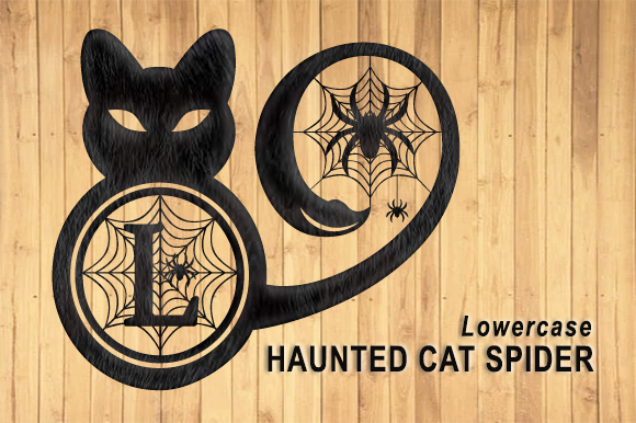 Haunted Cat Spider Font PNG with transparent background - Preview 2