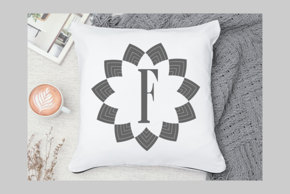 Monogram Jasmine Font PNG with transparent background - Preview 1