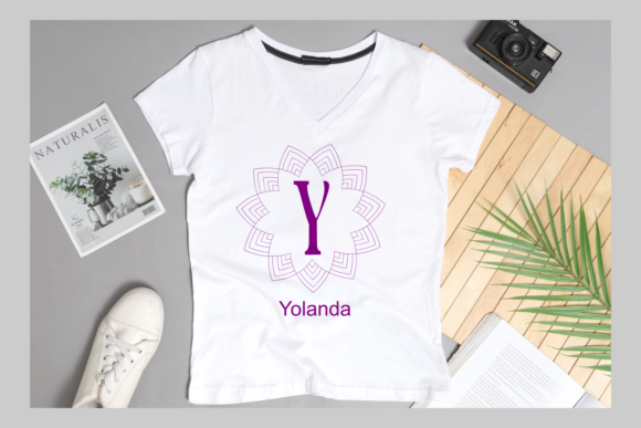 Monogram Jasmine Font PNG with transparent background - Preview 2