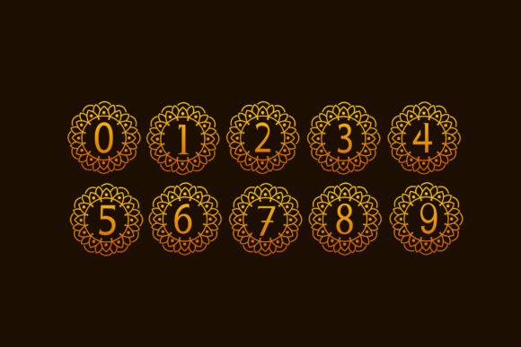 Monogram Line Font PNG with transparent background - Preview 3