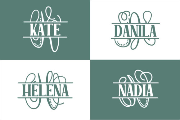 Navisa Monogram Font PNG with transparent background - Preview 1