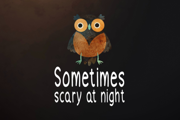Night Owl Font PNG with transparent background - Preview 1