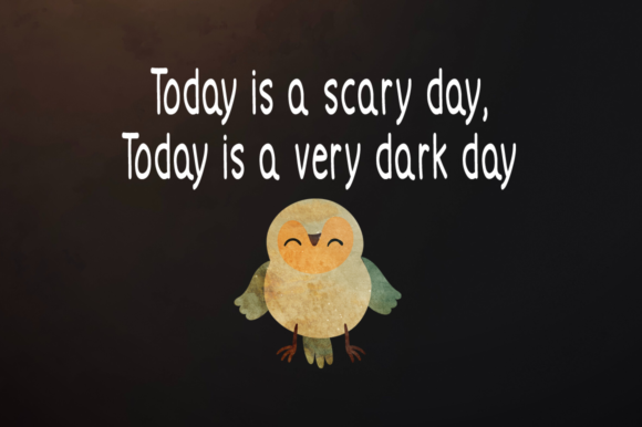 Night Owl Font PNG with transparent background - Preview 3