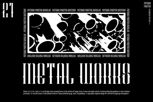 Patinas Pointed Font PNG with transparent background - Preview 2