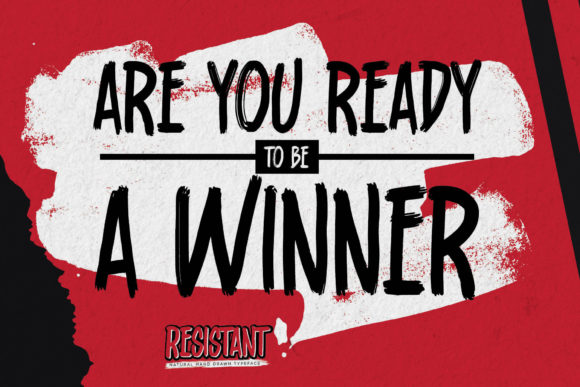 Resistant Font PNG with transparent background - Preview 1