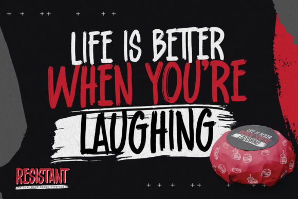Resistant Font PNG with transparent background - Preview 2