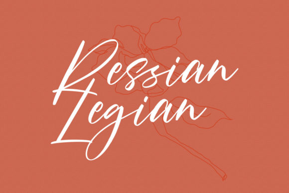 Rissyetta Signature Font PNG with transparent background - Preview 2