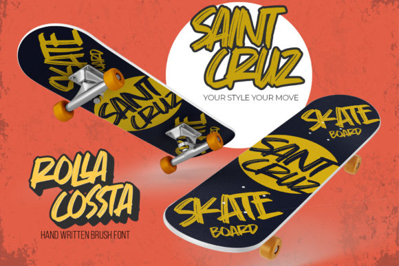 Rolla Cossta Font PNG with transparent background - Preview 3