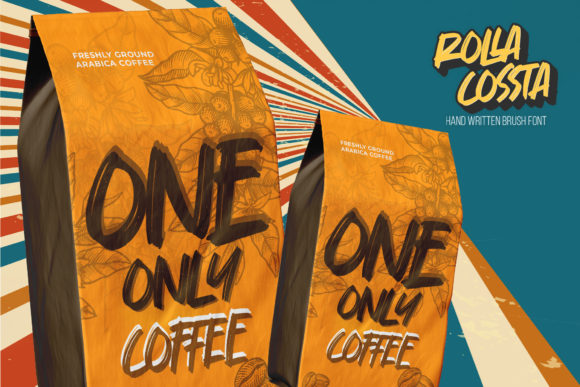Rolla Cossta Font PNG with transparent background - Preview 4