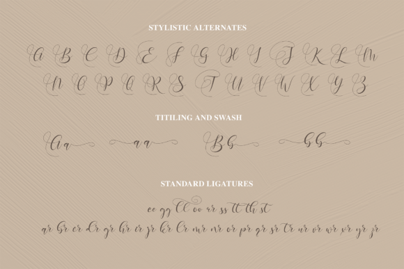Rosemary Christmas Font PNG with transparent background - Preview 6