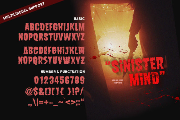 Sinister Mind Font PNG with transparent background - Preview 5