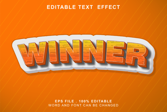 Text-effect-winner Graphic Layer Styles By riotama85
