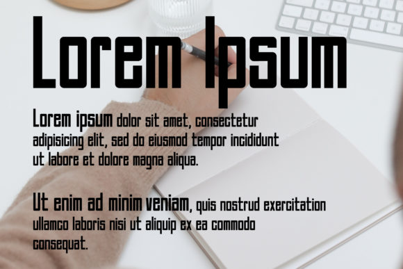 A Modern Digital Font PNG with transparent background - Preview 2