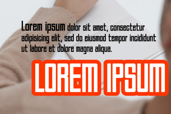 A Modern Digital Font PNG with transparent background - Preview 3