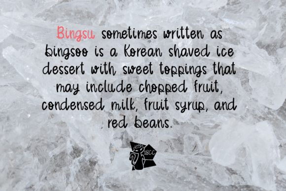Bingsu Font - Preview 1
