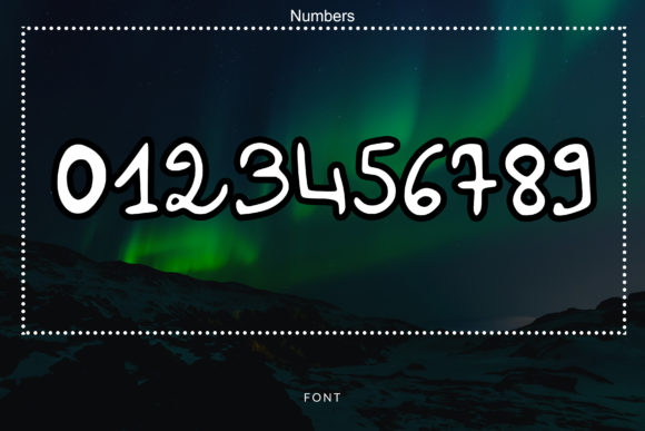 Dazzling Night Font PNG with transparent background - Preview 2
