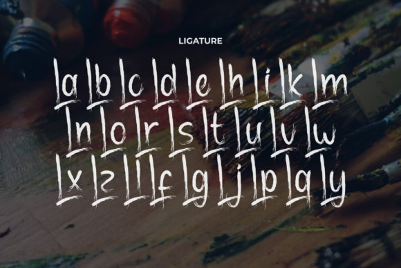 Dry Paint Font - Preview 6