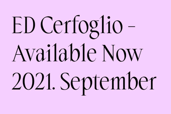 ED Cerfoglio Font PNG with transparent background - Preview 1