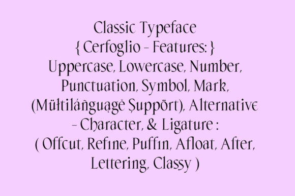 ED Cerfoglio Font PNG with transparent background - Preview 6
