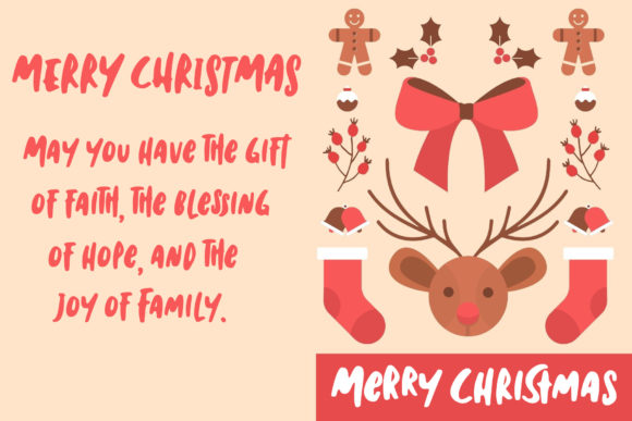 Flower Christmas Font - Preview 3