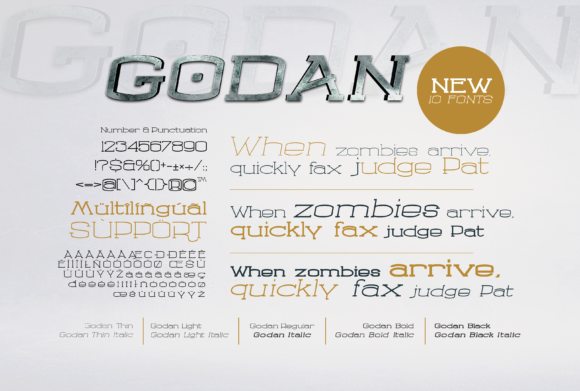 Godan Font - Preview 1