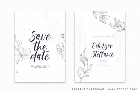 Goodbye Amsterdam Font PNG with transparent background - Preview 4