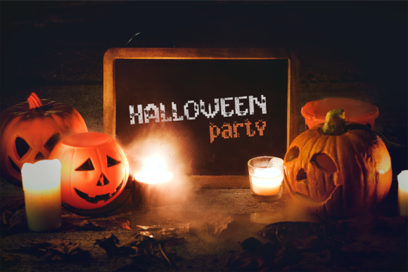 Higher Wevil Halloween Font PNG with transparent background - Preview 4
