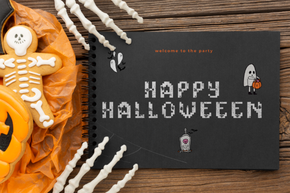 Higher Wevil Halloween Font PNG with transparent background - Preview 6