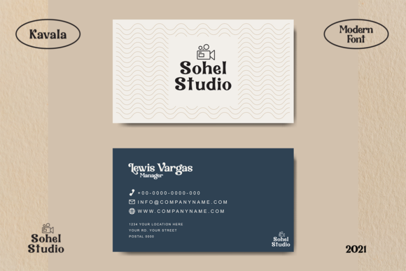 Kavala Font PNG with transparent background - Preview 3