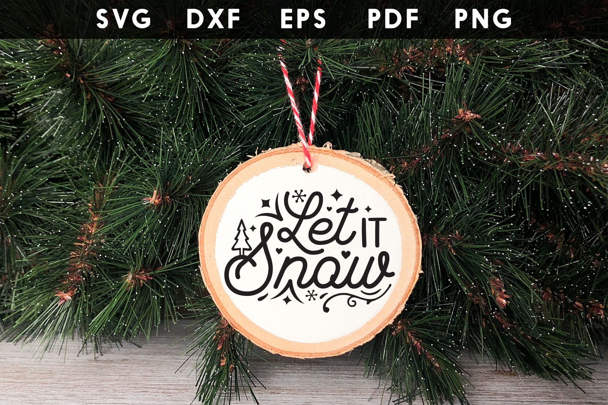 Let It Snow, Christmas SVG, Ornament SVG Graphic by CraftlabSVG ...