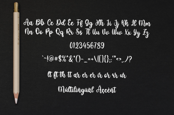 Love January Font PNG with transparent background - Preview 6
