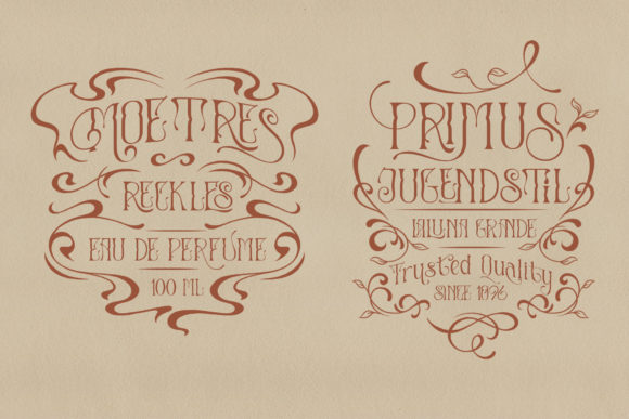 Molucas Font PNG with transparent background - Preview 3