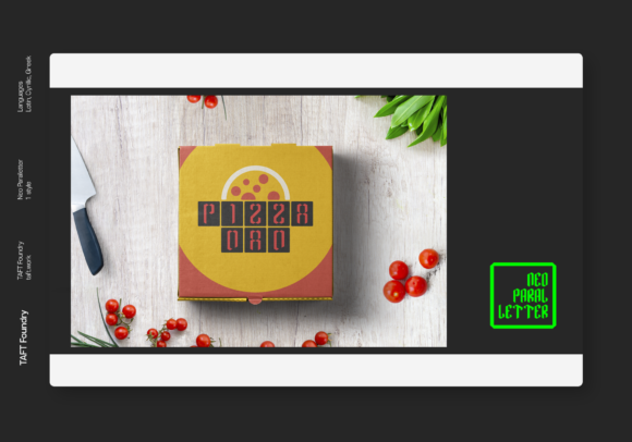 Neo Paralletter Font font preview - 2